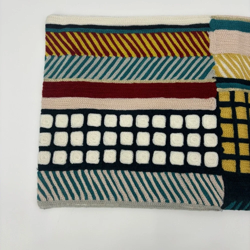 West Elm Multi Color Pattern Pillow Case